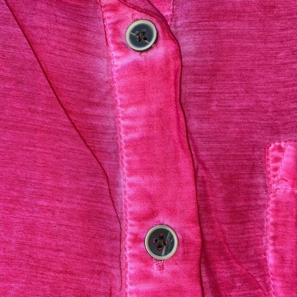 Style & Co. button down garment dyed semi sheer shirt NWOT Pink size PM - Picture 7 of 11